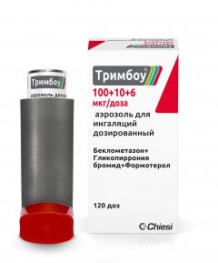 Тримбоу аэрозоль для ингаляций 100мкг+10мкг+6мкг/доза 120доз
