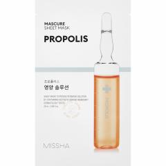 Миша Мэскью маска для лица тканевая энергетик с прополисом для эластичности кожи 28мл №1