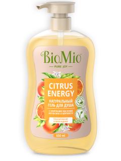 БиоМио гель для душа апельсин/бергамот 650мл