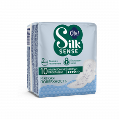 Ола прокладки гигиенические Силк Сенс ультра нормал мягкий шелк №10