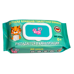 Рева Кеа бумага туалетная влажная для детей №80