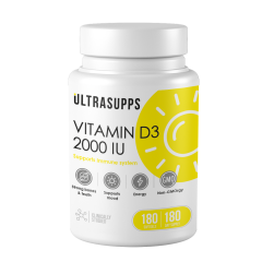 Ультрасаппс Витамин Д3 капсулы 2000МЕ №180