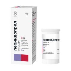 Периндоприл солофарм таблетки покрытые оболочкой 5мг №30