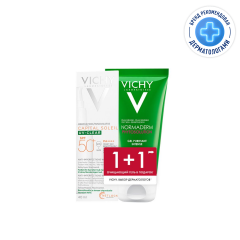 Виши Капитал Солей набор флюид SPF50 40мл+Нормадерм Фитосолюшн гель очищающий 50мл