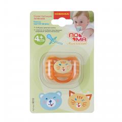 Пома соска-пустышка латекс 4+ (6512)