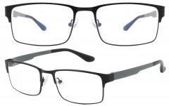 Очки пластик прямоугольные черные -3,5 93001/5