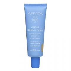 Апивита Аква Билишес флюид увлажняющий SPF30 тональный с эффектом естественного сияния кожи 40мл