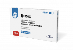 Доксеф таблетки покрытые оболочкой 100мг №10