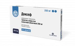 Доксеф таблетки покрытые оболочкой 200мг №10