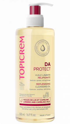 Топикрем ДА Протект масло для тела очищающий липидовосстанавливающее 500мл