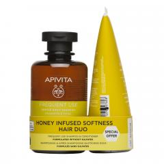 Апивита Дуэт для волос набор Ромашка/мед шампунь для частого использования Ромашка/Мёд 250мл+кондиционер для частого использования Ромашка/Мёд 150мл