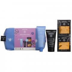 Апивита Аква Билишес набор флюид SPF30 тональный 40мл+Блэк Детокс гель очищающий 50мл+Экспресс Бьюти маска для лица питательная и увлажняющая с Медом 8мл №2