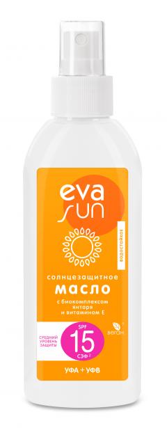 Ева Сан масло солнцезащитное SPF15 150мл
