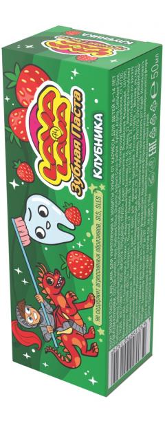 Лава Лава зубная паста для детей Клубника 6-14лет 50мл