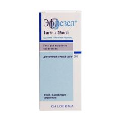 Эффезел гель 1мг/г+25мг/г 30г