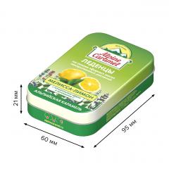 Альпийская Карамель леденцы для детей мелисса-лимон/вит.С/мед 53г