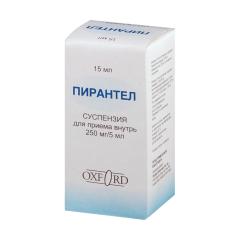 Пирантел суспензия внутрь 250мг/5мл 15мл