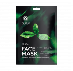 Фабрик Косметолоджи маска для лица тканевая зеленый чай