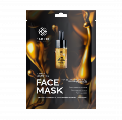 Фабрик Косметолоджи маска для лица тканевая колоидное золото/пептиды