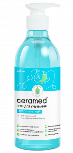 Церамед гель для умывания бессульфатный 400мл