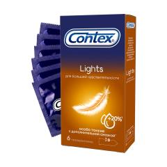 Контекс презервативы Lights (особо тонкие) №6