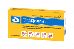 ТабДолгит таб покрытые оболочкой 400мг+325мг №10