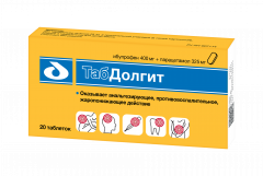 ТабДолгит таб покрытые оболочкой 400мг+325мг №20
