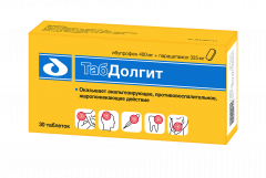 ТабДолгит таб покрытые оболочкой 400мг+325мг №30