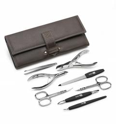 ШереНейджел набор для маникюра 8предметов(ножницы маникюрные,пинцет, кусачки для ногтей,пилочка для ногтей, ножницы маникюрные для кутикулы,тример маникюрный для кутикулы,кусачки для кутикулы,шабер,чехол фирменный)