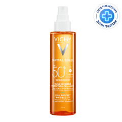 Виши Капитал Солей масло солнцезащитное увлажняющее SPF50 200мл