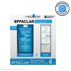 Ля рош позе Эфаклар набор крем Дуо+М 40мл+ гель Эфаклар очищающий пенящийся 200мл