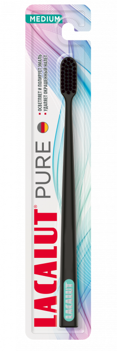 Лакалют зубная щетка Пюр медиум