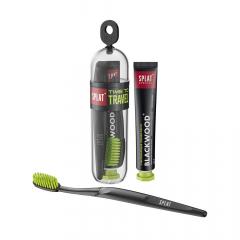 Сплат набор зубная паста Черное дерево 25мл+з/щетка средняя