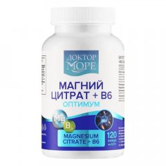 Доктор Море Магний цитрат+В6 Оптимум капсулы №120