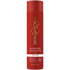 Скинфория гель для душа с кислотами против несовершенств кожи  300мл