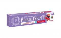 Президент зубная паста Кидс от 3 до 6лет клубника 70г