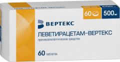 Леветирацетам-Вертекс таблетки 500мг №60