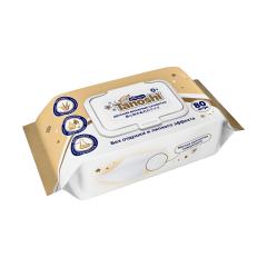 Таноши Премиум салфетки влажные для детей алоэ №80