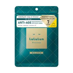 ЛуЛуЛун маска для лица тканевая антивозрастная Увлажнение и Восстановление Эластичности №7