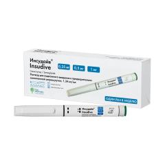 Инсудайв раствор подкожно 1,34мг/мл (0,25мг/0,5мг/1мг/доза) 3мл шприц-ручка №1