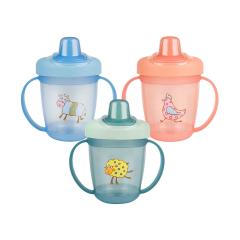 Курносики поильник-непроливайка с ручками 250мл 17021