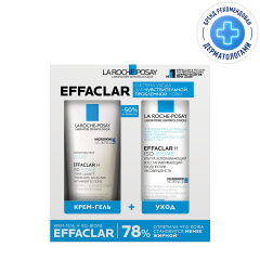 Ля рош позе Эфаклар Н Iso-Biome набор крем увлажняющий 40мл+крем-гель очищающий 200мл