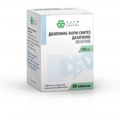 Дазатиниб-Фарм-Синтез таблетки покрытые оболочкой 100мг №30
