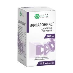 Эффароникс таблетки покрытые оболочкой 200мг №112
