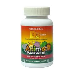 Энимал Парад Вит. Д3 таблетки жевательные 500ЕД №90