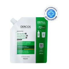 Виши Деркос шампунь интенсивный против перхоти сухих волос 390мл сменный блок