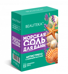 Бьютека соль морская для ванн Антистресс 250г №2