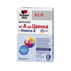 Доппельгерц V.I.P. от А до Цинка+Омега-3 капсулы №30