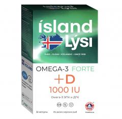 Лиси Омега-3 форте+витамин Д 1000 МЕ капсулы №32