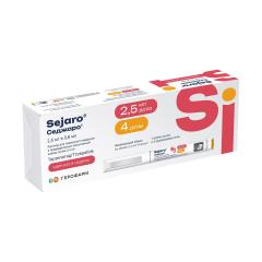 Седжаро раствор для подкожного введения 2,5мг/доза шприц-ручка 2,4мл №1+игла№4